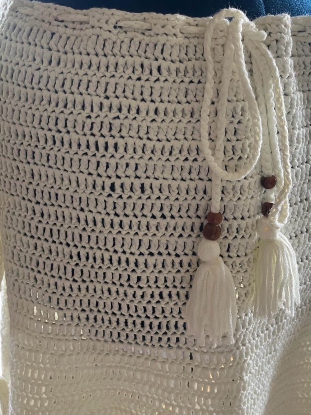 Beginning Boutique Cream Crochet Mini Dress - Picture 7 of 11